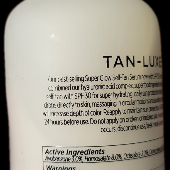 NWOB Tan-Luxe Super Glow Hyaluronic Self-Tan Serum - Picture 3 of 6